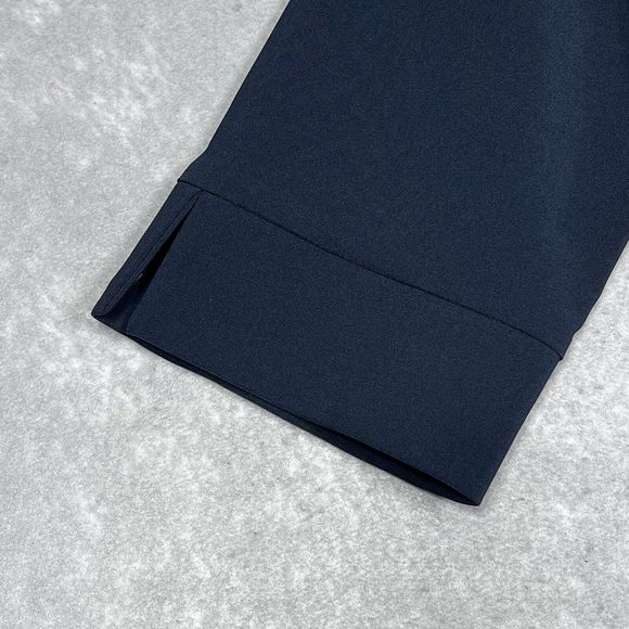 Tommy Hilfiger Shift Dress Women Large Navy Hardware Sleeve Knee Length NWT $98 - Picture 3 of 13